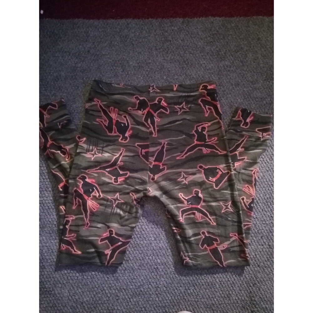 PJ boys Ninja Pajama Leggings size 12 Long